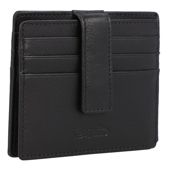 Esquire Estuche para tarjetas de crédito de napa Oslo de cuero RFID de 9,5 cm