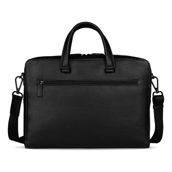 bugatti Black Maletín Piel 39 cm Compartimento para el portátil