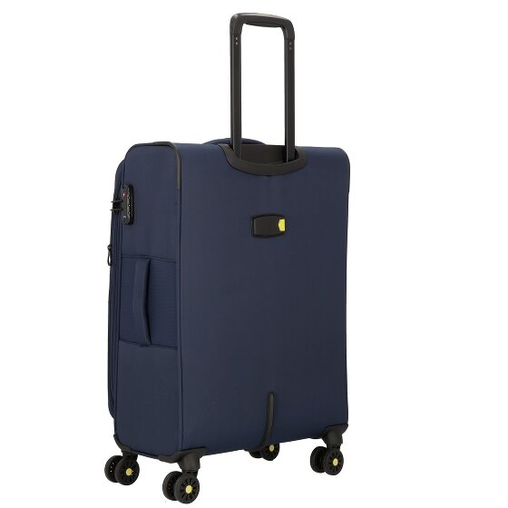 d&n Travel Line 9704 4 ruedas Juego de maletas 3 piezas con pliegue de expansión