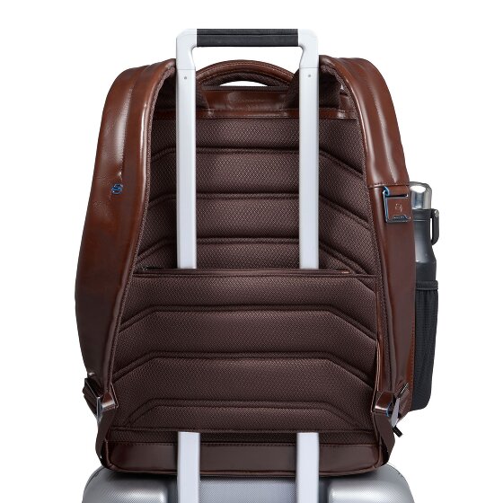 Piquadro Blue Square Mochila de día Piel 42 cm Compartimento para el portátil