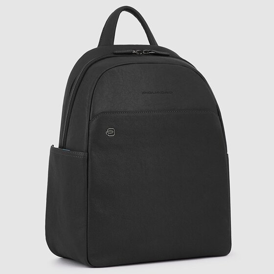 Piquadro Black Square Mochila de día Piel 36 cm Compartimento para el portátil