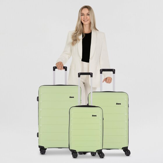 d&n Travel Line 4100 4 ruedas Juego de maletas 3 piezas