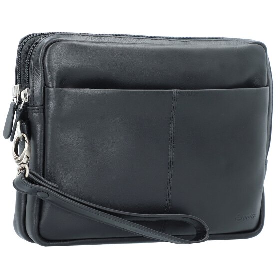 Esquire Bolsa de muñeca de cuero Oxford de 25 cm