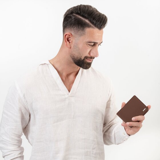 Redolz Cartera Essentials QF de cuero RFID 11,5 cm