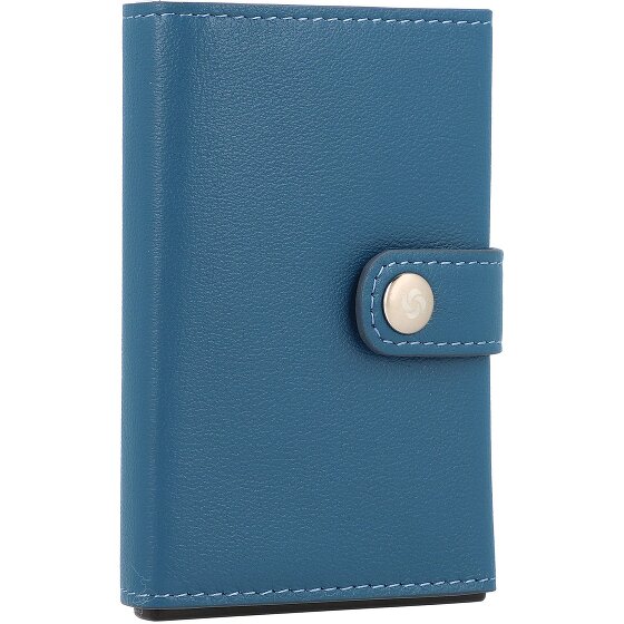 Samsonite Estuche para tarjetas de crédito Alu Fit de cuero RFID 6,5 cm