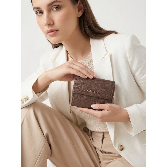 Lazarotti Billetero con cremallera de piel de Bolonia 12 cm