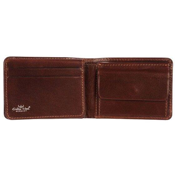 Golden Head Billetera Colorado de cuero RFID 10 cm