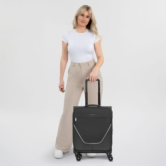 Stratic taska Trolley de cabina de 4 ruedas S 55 cm con pliegue extensible