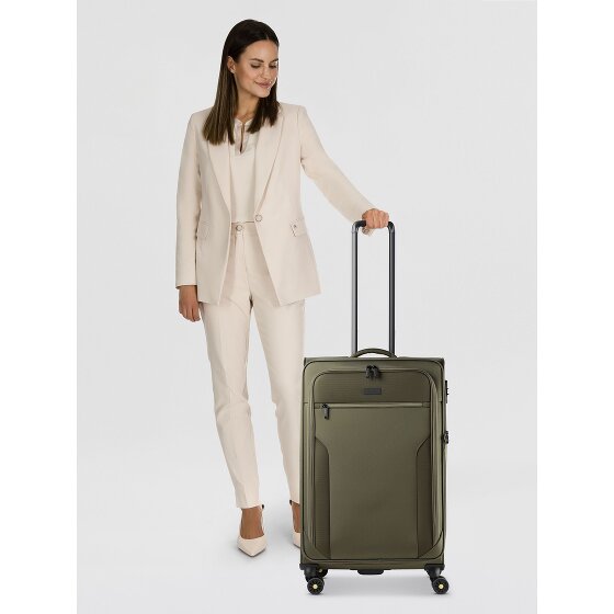 d&n Travel Line 9704 4 ruedas Carrito L 78 cm con pliegue de expansión