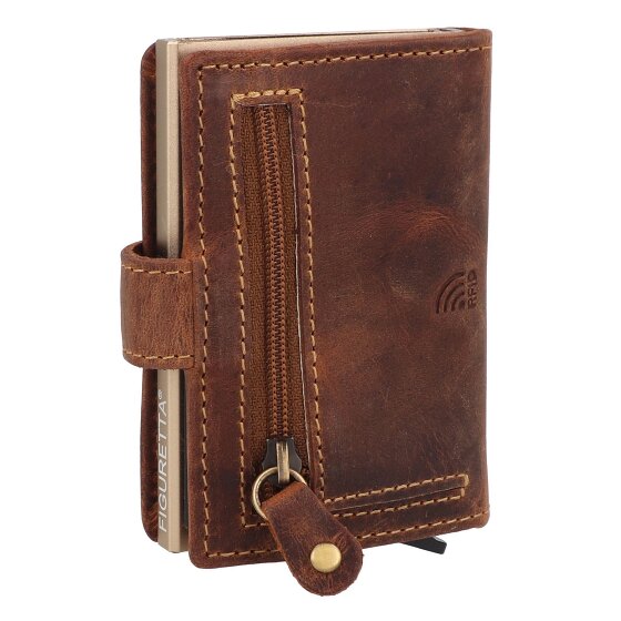 Greenburry Vintage Cartera Protección RFID Piel 7.5 cm