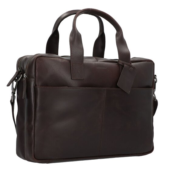 Burkely Maletín Vintage Jesse Piel 42 cm Compartimento Portátil