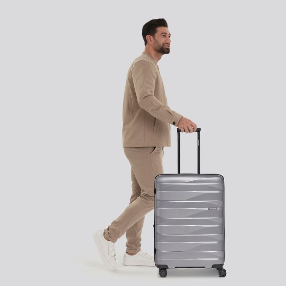 Bergpfeil Trolley de viaje de 4 ruedas M 66 cm con pliegue de expansión