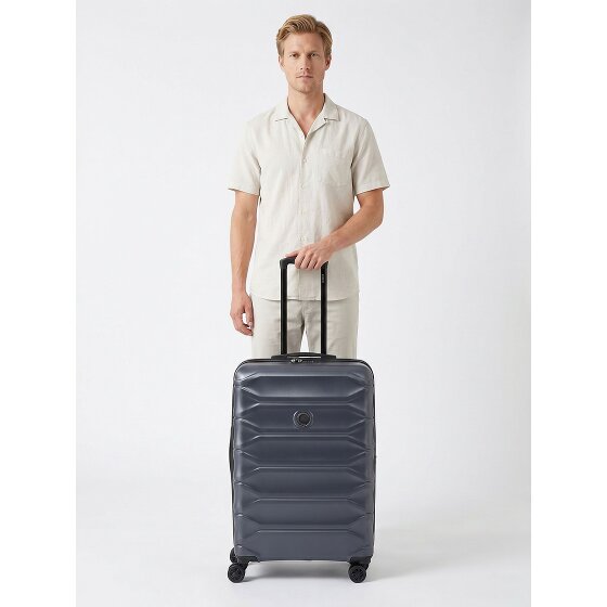 Delsey Paris Meteor 4 ruedas Trolley 68 cm Con asa expansible