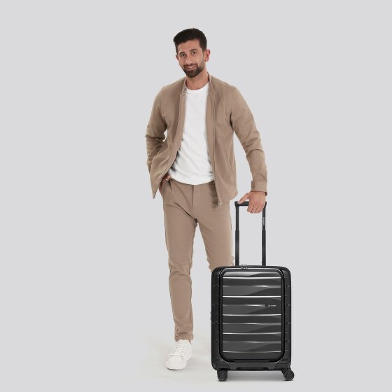 Bergpfeil Travel 4 ruedas Trolley de cabina 55 cm Compartimento para laptop Con fuelle expandible