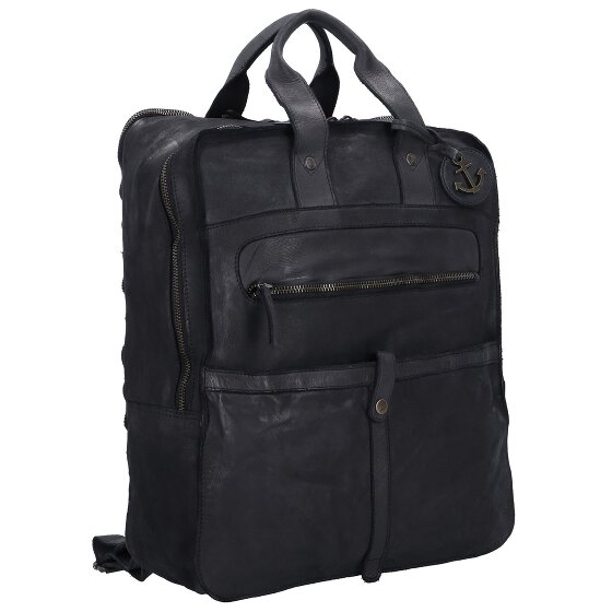 Harbour 2nd Mochila Cool Casual Jonas de cuero con compartimento para el portátil de 42,5 cm