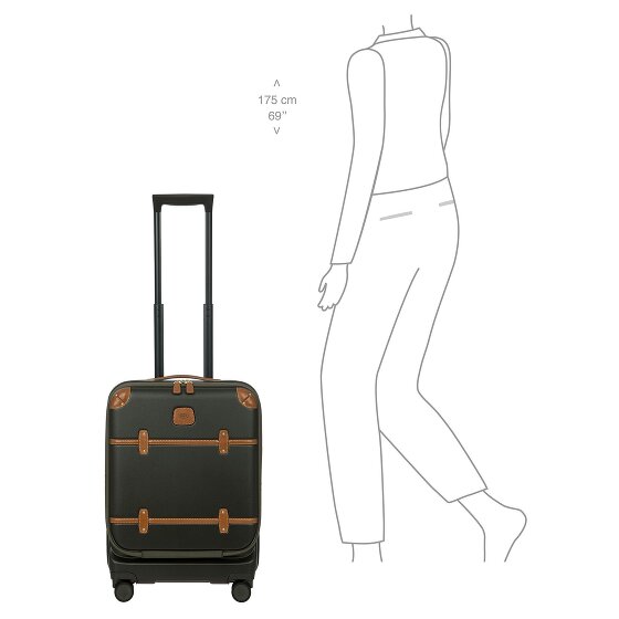 Bric's Bellagio 4 ruedas Carro de la cabina 55 cm con pliegue de expansión