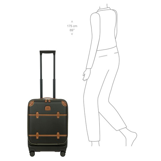 Bric's Bellagio 4 ruedas Carro de la cabina 55 cm con pliegue de expansión