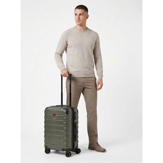 Tonino Lamborghini Milano 4 ruedas Trolley de cabina S 54 cm Con fuelle expandible