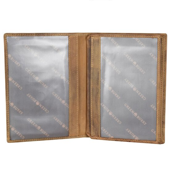 Greenburry Estuche de piel de ciervo vintage 12 cm