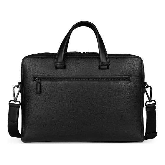 bugatti Black Maletín Piel 38 cm Compartimento para el portátil