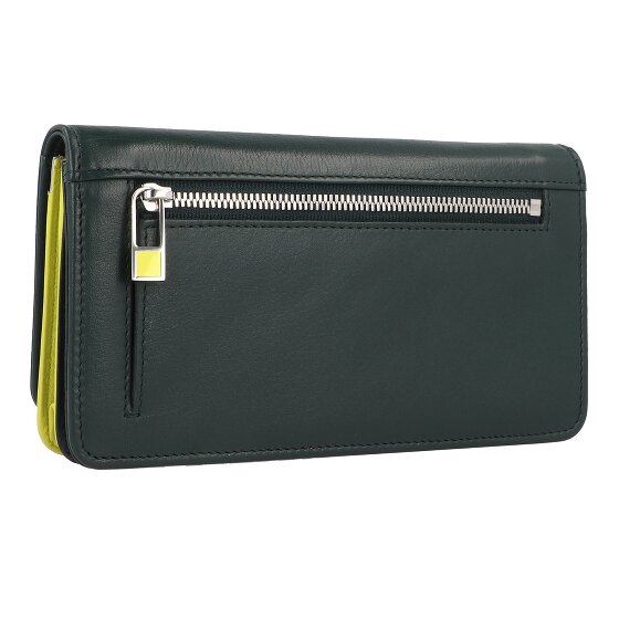 DuDu Billetera de cuero RFID 17,5 cm