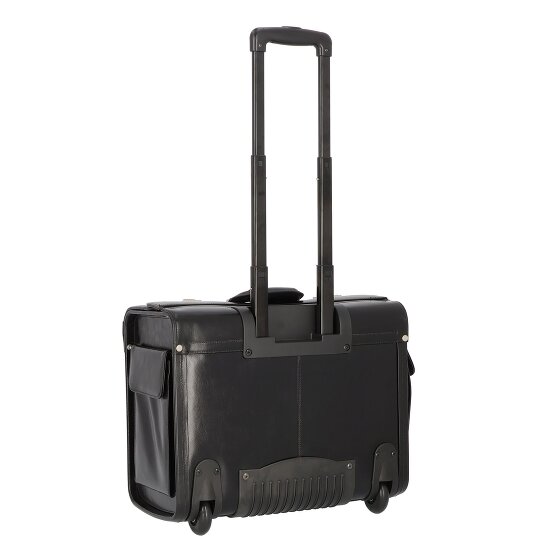 Dermata 2 ruedas Carro piloto Piel 39 cm Compartimento para el portátil