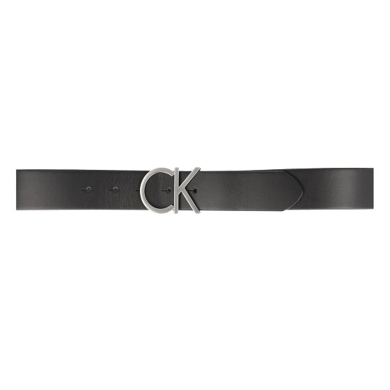 Calvin Klein Cinturón con logotipo CK de cuero