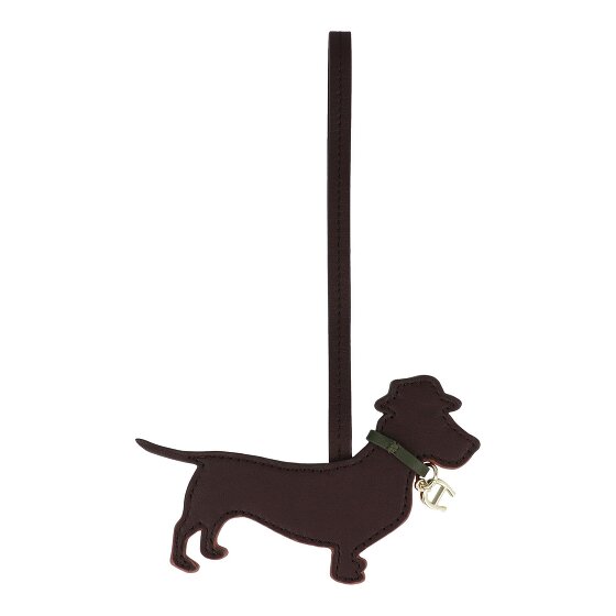 AIGNER Bolsa de moda etiqueta de cuero 12 cm