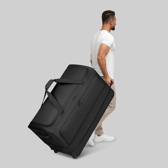 Redolz Bolsa de viaje Duffle Essentials de 2 ruedas 90 cm XXL con pliegue elástico de tamaño especial
