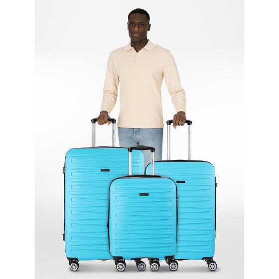 Benzi 5493 4 ruedas Juego de maletas 3 piezas con pliegue de expansión