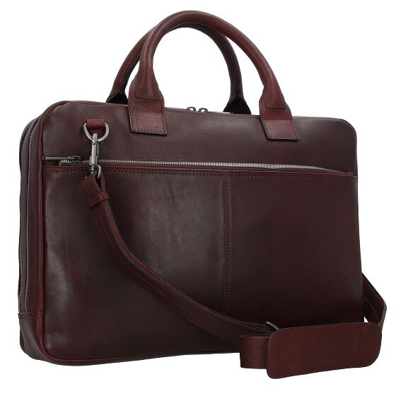 Plevier Vintage Larry Maletín Piel 40 cm Compartimento para el portátil