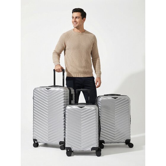 Redolz Essentials 18 4 ruedas Juego de maletas 3 piezas con pliegue de expansión