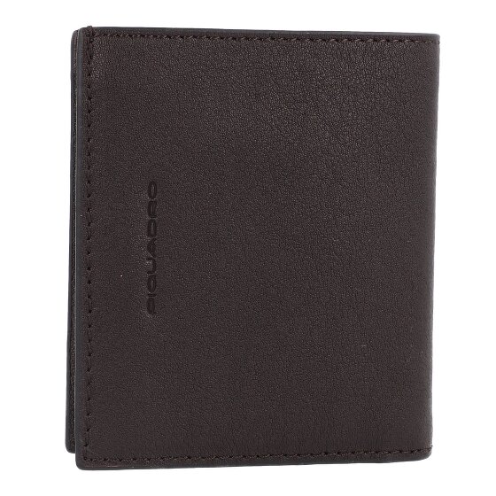 Piquadro Black Square Estuche para tarjetas de crédito Protección RFID Piel 9 cm