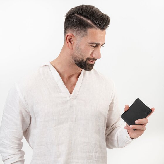 Redolz Leather Essentials QF cartera pequeña de piel RFID 10,5 cm