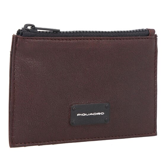 Piquadro Estuche para tarjetas de crédito Harper de cuero 12 cm