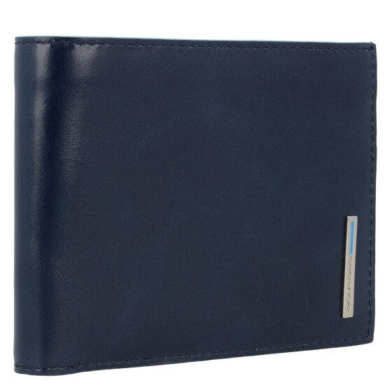 Piquadro Estuche cuadrado azul para tarjetas de crédito Piel 12,5 cm