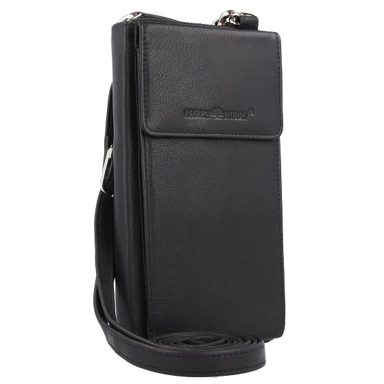 Greenburry Funda de napa para teléfono móvil RFID de 8 cm