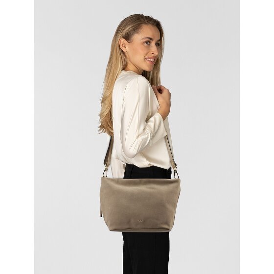 abro Ebony Bolsa de hombro Piel natural 39 cm