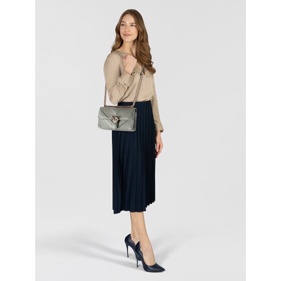 PINKO Love One Mini Bolsa de hombro Piel natural 20.5 cm