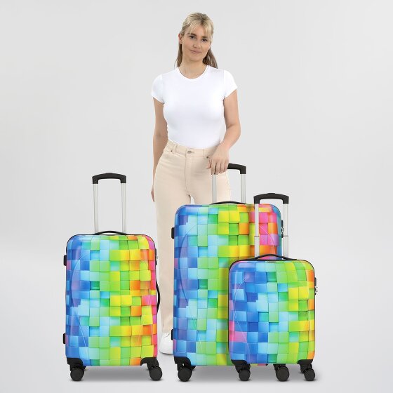 Nowi Santa Cruz 4 ruedas Juego de maletas 3 piezas