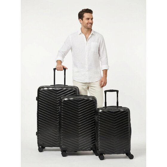 Redolz Essentials 18 4 ruedas Juego de maletas 3 piezas con pliegue de expansión