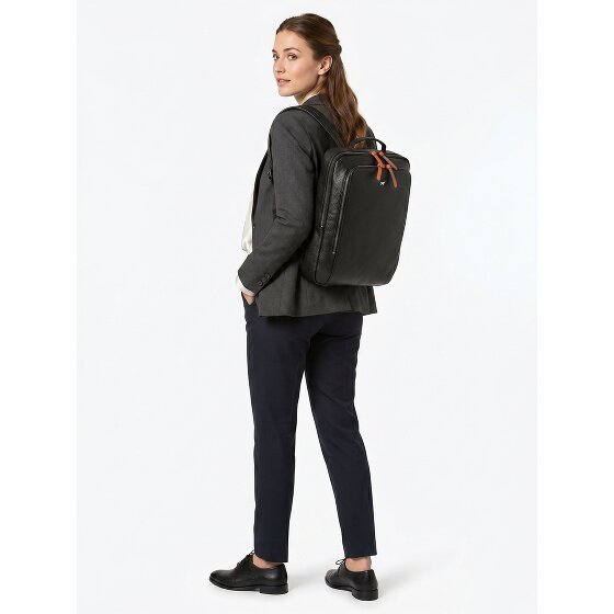 Braun Büffel Novara Mochila de negocios Piel natural 40 cm Compartimento para laptop