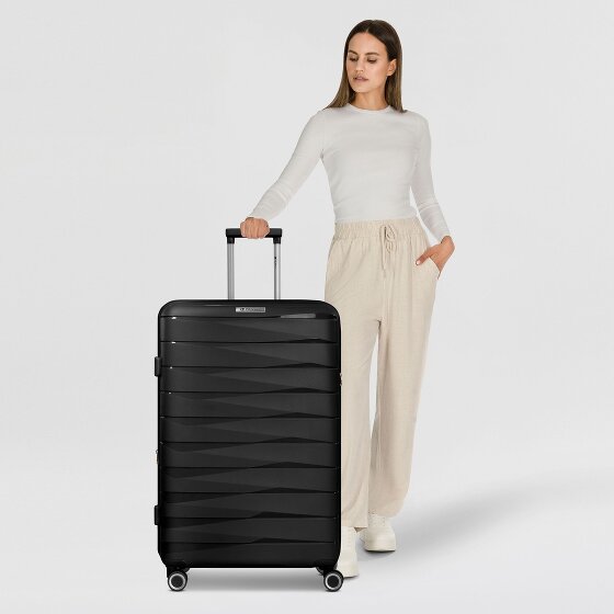 Franky London 4 ruedas Carrito L 74 cm con pliegue de expansión