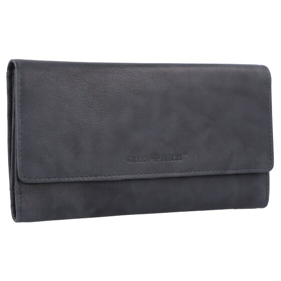Greenburry Billetera básica de cuero RFID 19 cm