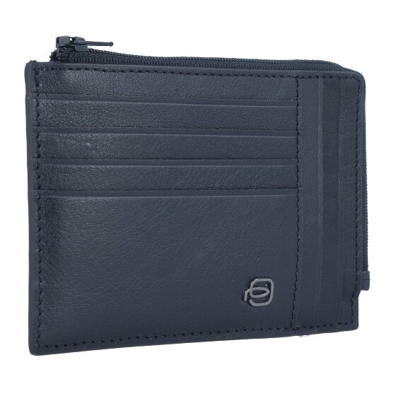 Piquadro Estuche especial cuadrado azul para tarjetas de crédito RFID Piel 12 cm