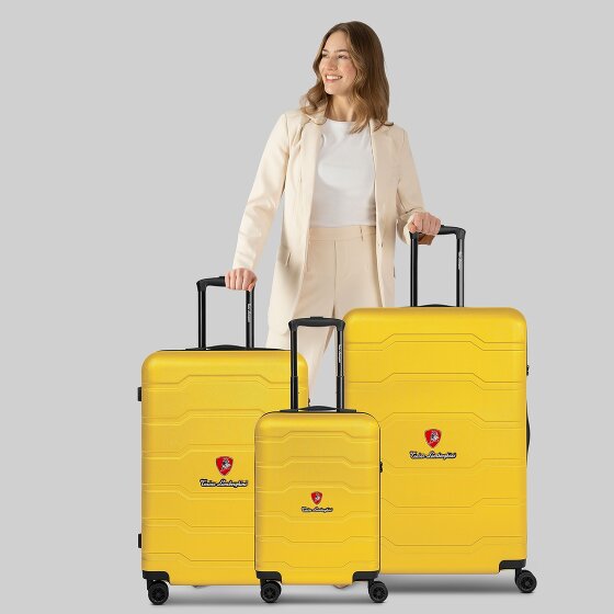 Tonino Lamborghini Bologna 4 ruedas Set de maletas 3 piezas