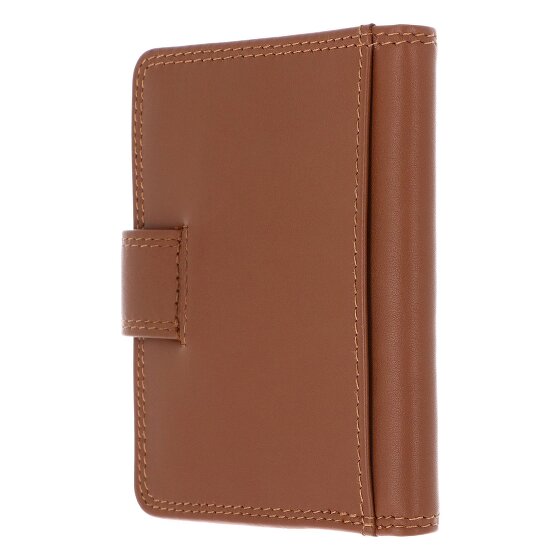 Golden Head Polo Estuche para tarjetas de crédito Bloqueo RFID Piel natural 8 cm