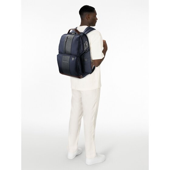 Piquadro Carta Mochila RFID 42 cm Compartimento para portátil