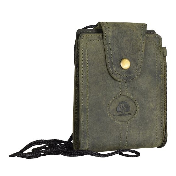 Greenburry Funda de cuero vintage para el cuello 11 cm
