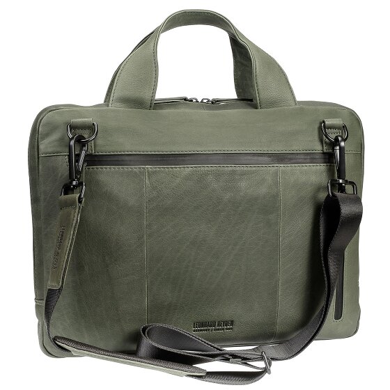 Leonhard Heyden Maletín de cuero Hague con compartimento para el portátil de 38 cm